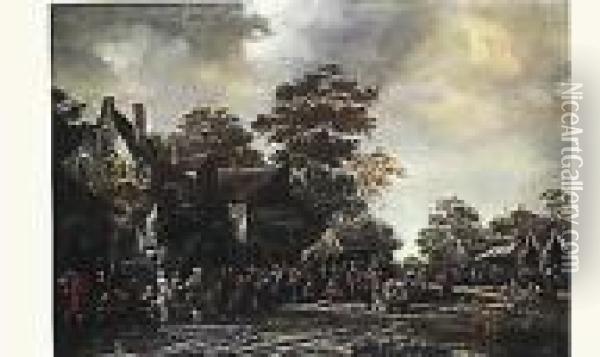 (actif A Rotterdam 1678 - ?) Oil Painting - Rutger Verburgh