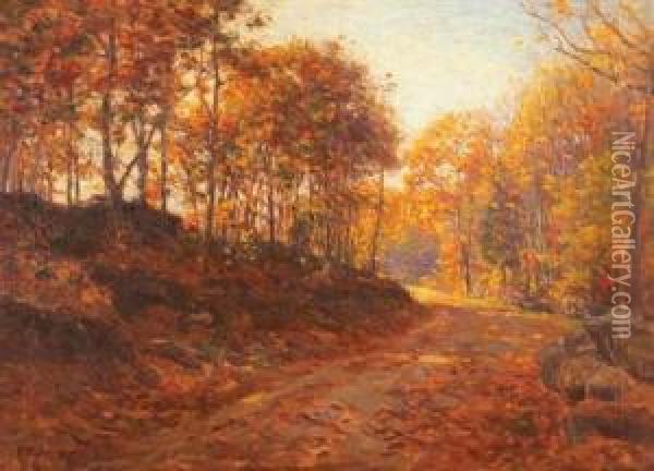 Golden October Oil Painting - Charles Harold Davis