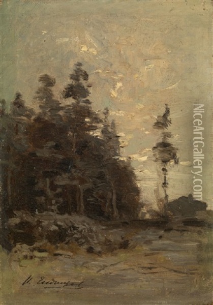 Forest Landscape Oil Painting - Ivan Ivanovich Endogouroff