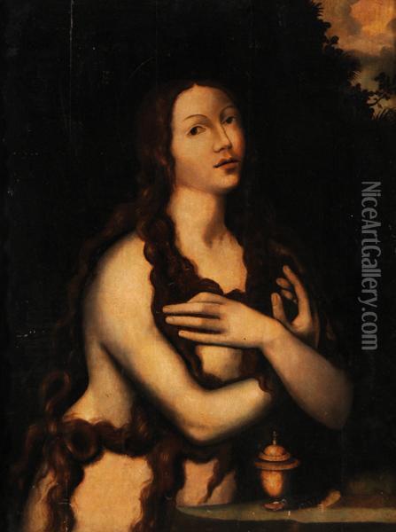 La Maddalena Oil Painting - Jan Mabuse
