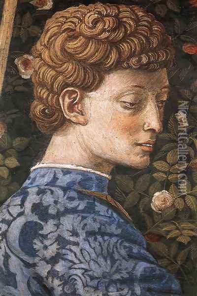 Procession of the Middle King (detail 3) 1459-60 Oil Painting - Benozzo di Lese di Sandro Gozzoli