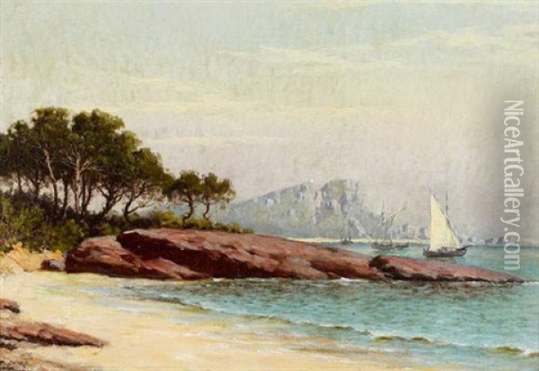 Le Cap D'agay Oil Painting - William Baptiste Baird
