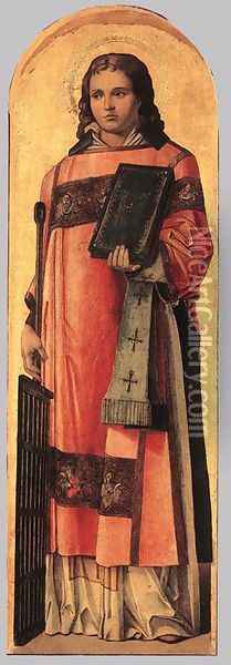St Lawrence the Martyr Oil Painting - Bartolomeo Vivarini