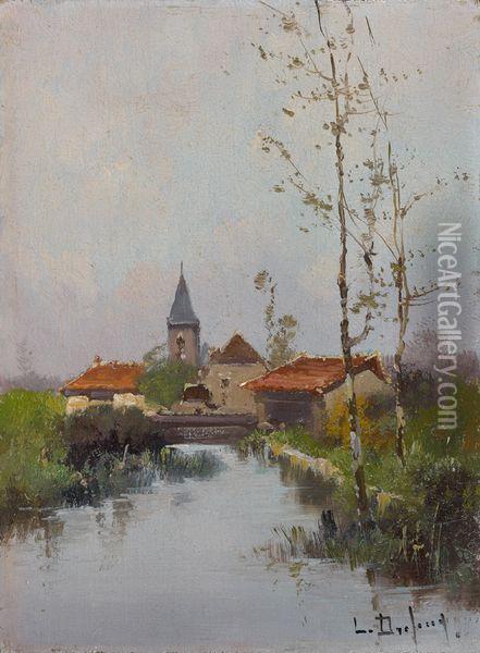 Vue De Village Oil Painting - Louis Dupuy