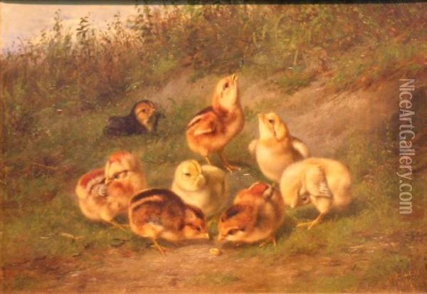Little Pets Oil Painting - Arthur Fitzwilliam Tait
