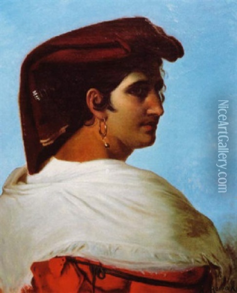 Femme Sicilienne Oil Painting - Anton Romako