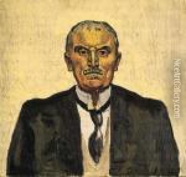 Portrait D'adrian Lachenal Oil Painting - Ferdinand Hodler