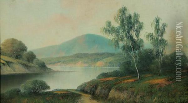 Lake Arrowhead, Big Bear, California Oil Painting - Harry Linder