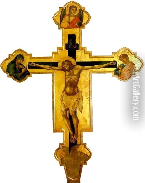 Crucifix Oil Painting - CATARINO