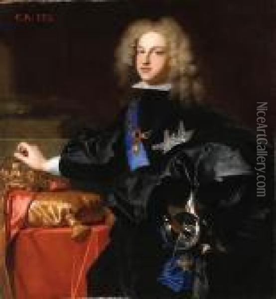 Portrait Of King Philip V Of Spain Oil Painting - Hyacinthe Rigaud