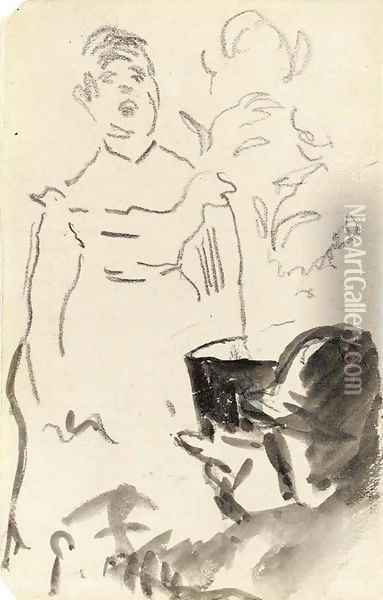 Chanteuse de cafe-concert 2 Oil Painting - Edouard Manet