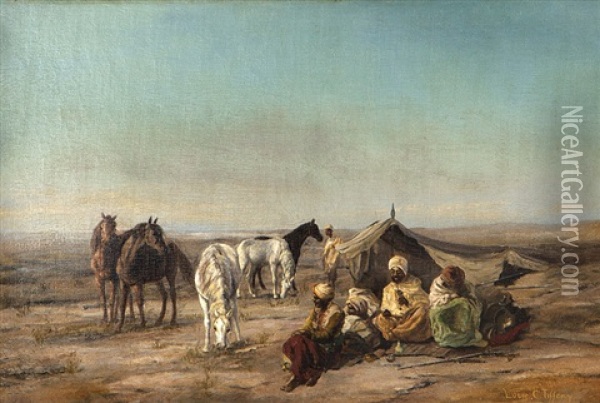 Arab Encampment Oil Painting - Louis Comfort Tiffany