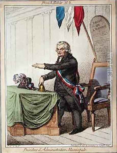 President dAdministration Municipale Oil Painting - James Gillray