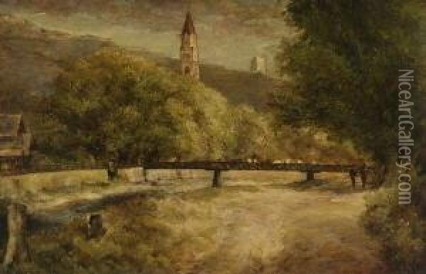 Partie In Meran: Oil Painting - Louis Eysen