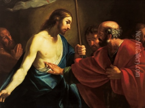 L'incredulita Di San Tommaso Oil Painting - Luigi Garzi
