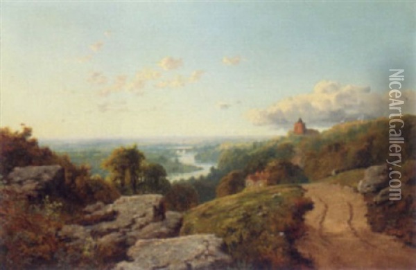 The River Wharfe Oil Painting - Edward H. Niemann