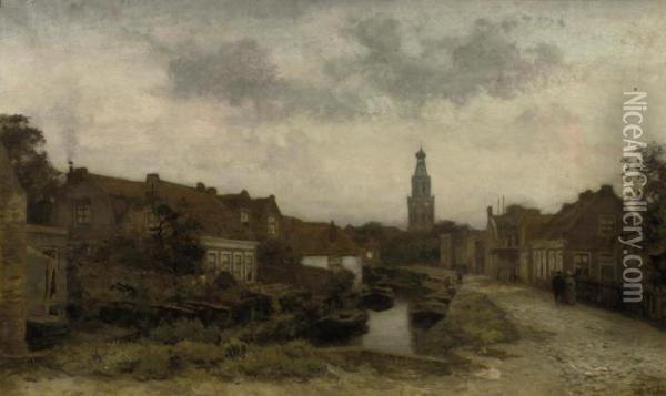 The Zuiderkerk In Enkhuizen Oil Painting - Willem Bastiaan Tholen