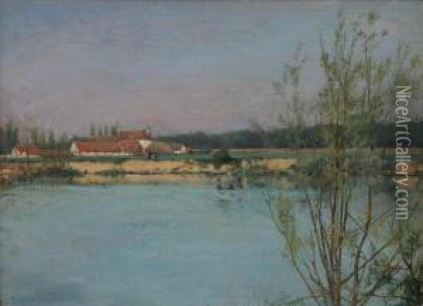 Gard Vid Sjo Oil Painting - Alfred Ward