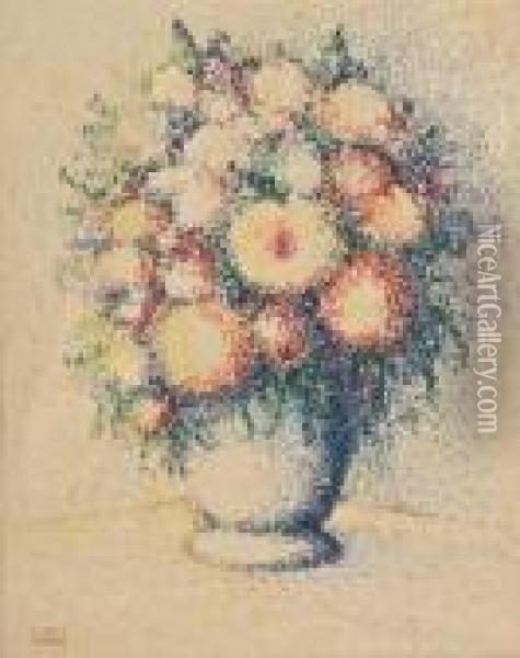 Bouquet De Fleurs Oil Painting - Hippolyte Petitjean