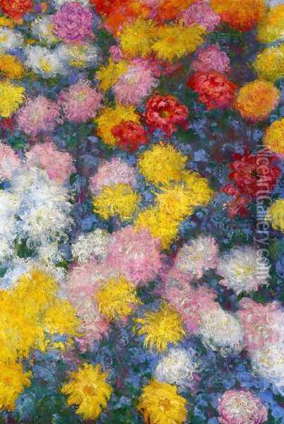 Chrysanthemums3 Oil Painting - Claude Oscar Monet