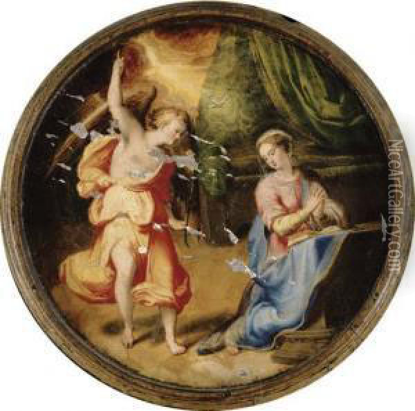 The Annunciation Oil Painting - Lavinia Fontana