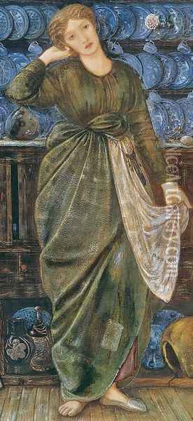 Cinderella Oil Painting - Sir Edward Coley Burne-Jones