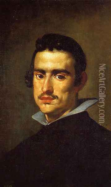 Portrait of a Young Man Oil Painting - Diego Rodriguez de Silva y Velazquez