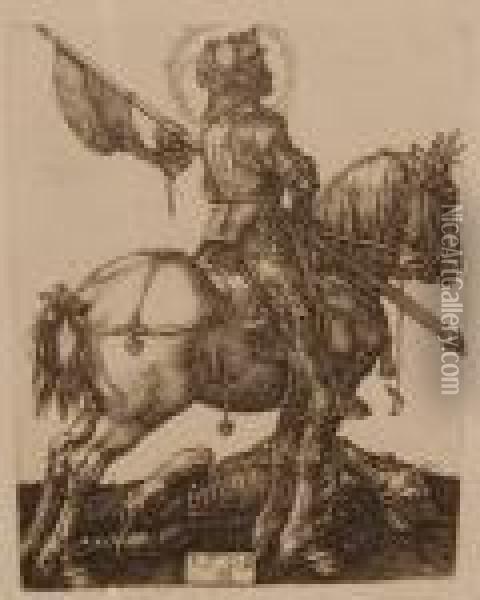 Knight On Horseback Oil Painting - Albert Durer Lucas