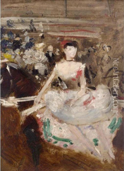 Woman Riding Side-saddle Oil Painting - Jean-Louis Forain