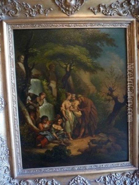 The Sooth Sayer Oil Painting - Watteau, Jean Antoine