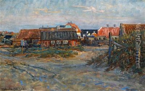 Summer Day In Skagen Oil Painting - Viggo Johansen