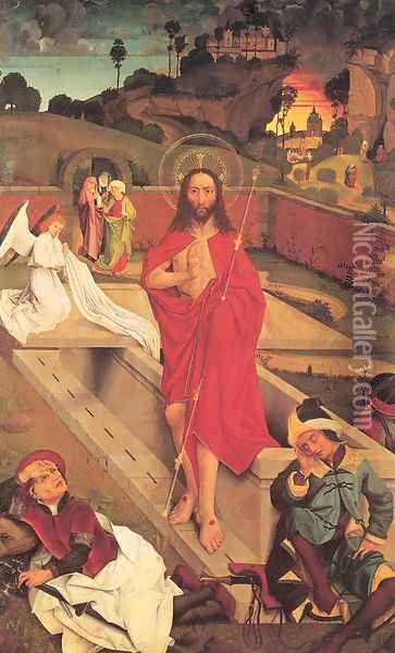 The Resurrection of Christ Oil Painting - Hans Pleydenwurff