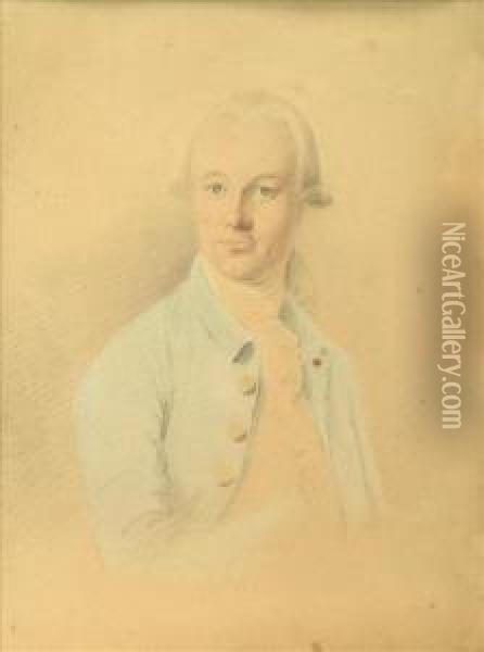 Portraits Of Gentleman Oil Painting - Josiah Slater
