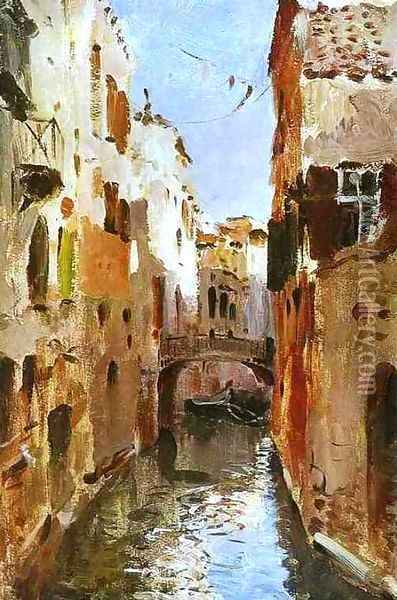 Canal in Venice Sketch 1890 Oil Painting - Isaak Ilyich Levitan