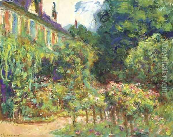 La Maison de l'artiste à Giverny Oil Painting - Claude Oscar Monet