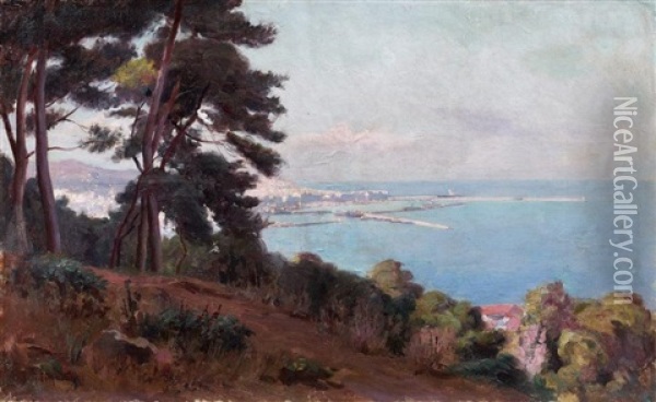 La Baie D'alger Oil Painting - Gustave Lemaitre