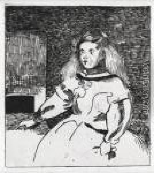 L'infante Marguerite Oil Painting - Edouard Manet