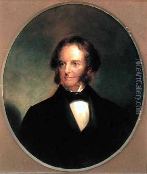 Portrait of Henry Wadsworth Longfellow 1807-82 1859 Oil Painting - Thomas Buchanan Read
