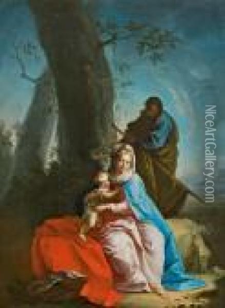 Heilige Famile Oil Painting - Sebastiano Ricci
