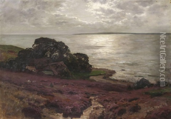 An Der Ostsee Oil Painting - Konrad Alexander Mueller-Kurzwelly