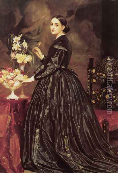 Mrs James Guthrie Oil Painting - Lord Frederick Leighton