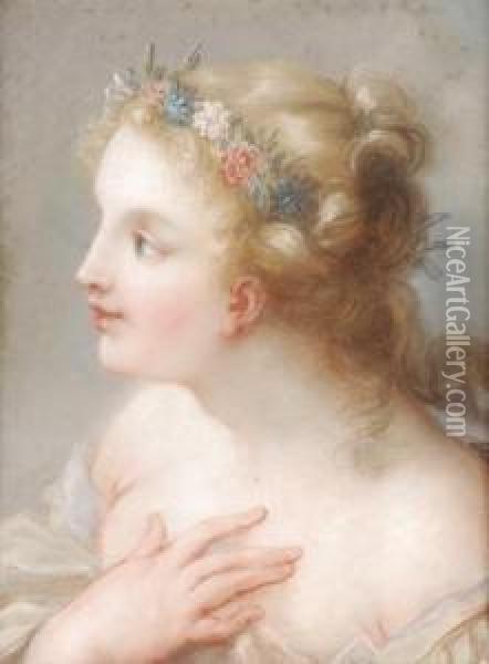 Flora Oil Painting - Rosalba Carriera