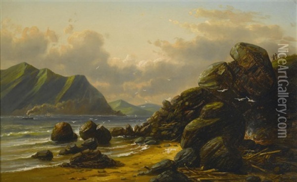 Land's End, San Francisco Oil Painting - Ferdinand Richardt