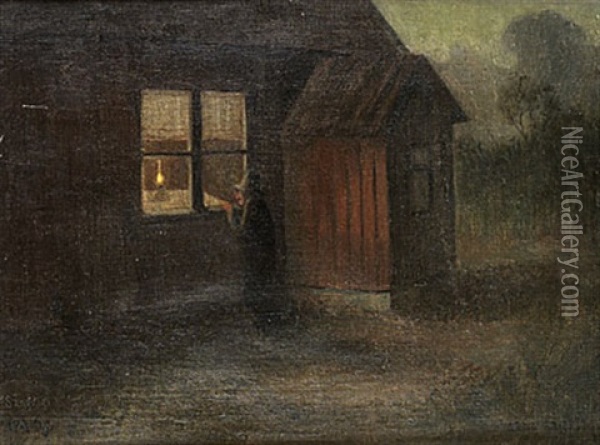 Sangdags Oil Painting - Ivar Arosenius