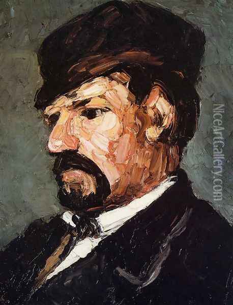 Uncle Dominique Oil Painting - Paul Cezanne