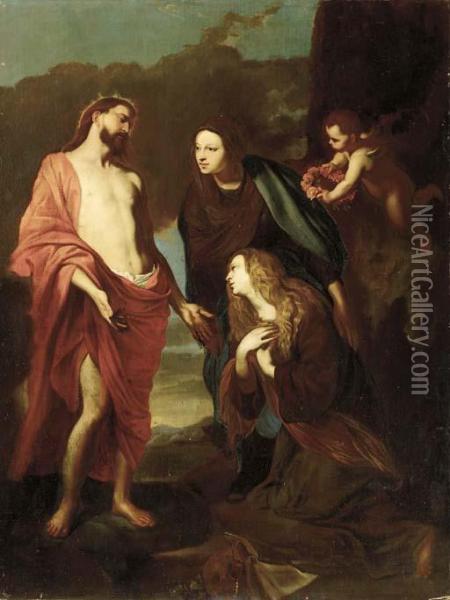 Saint Rosalie Presented To The Holy Trinity Oil Painting - Sir Anthony Van Dyck