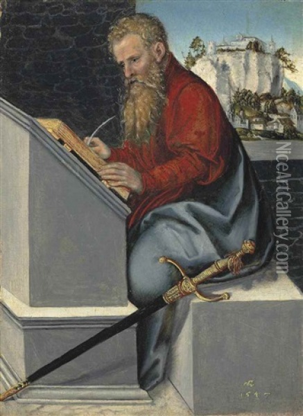 Saint Paul Oil Painting - Lucas Cranach the Younger