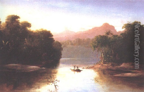 The Changres River Oil Painting - Norton Bush