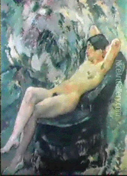 Adelheid Oil Painting - Leo Putz