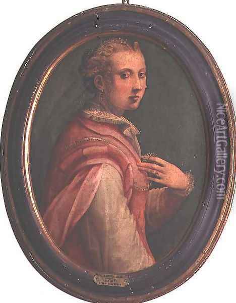 Portrait of a woman Oil Painting - Michele di Ridolfo del Ghirlandaio (see Tosini)